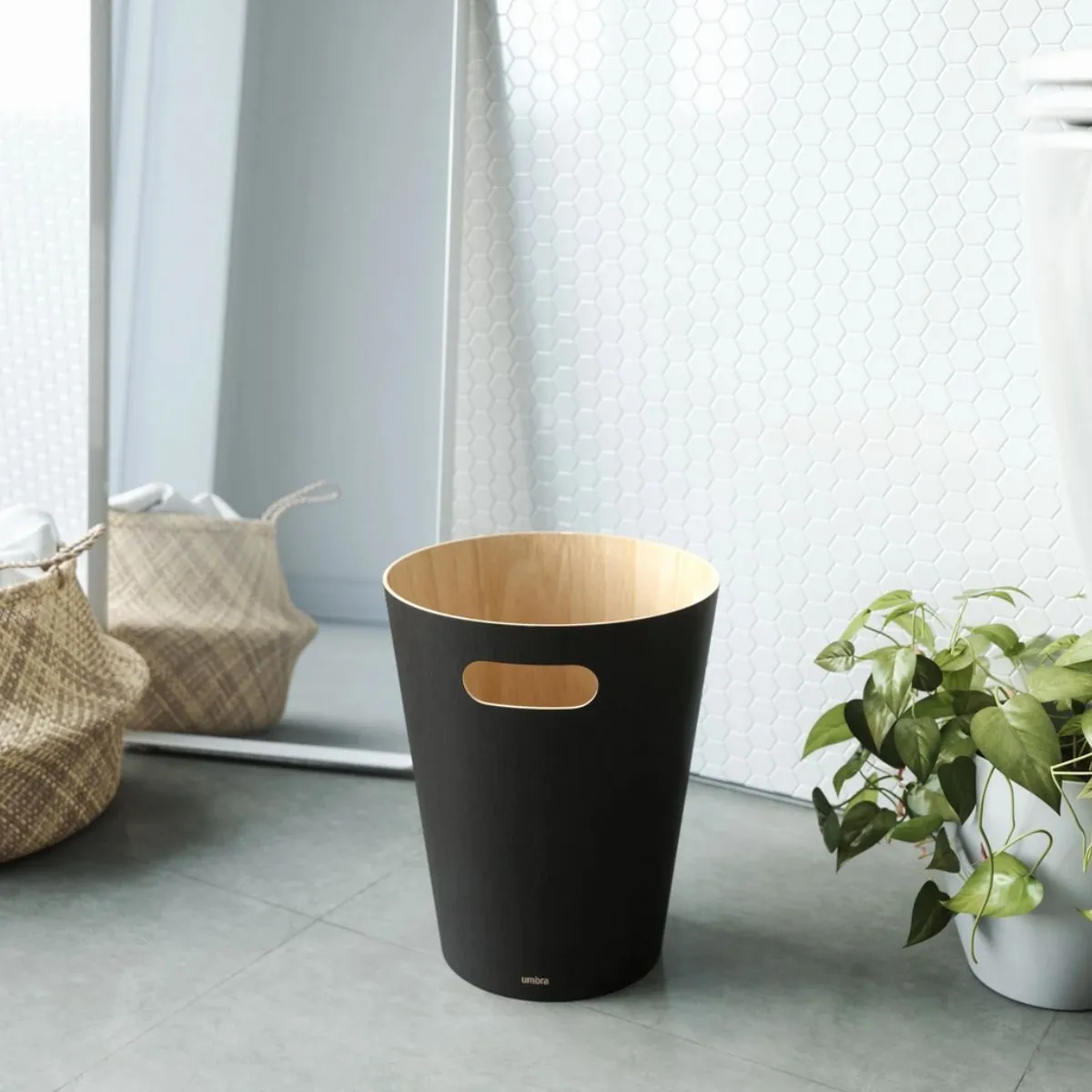 Umbra Урна 7,5л WOODROW BLACK
