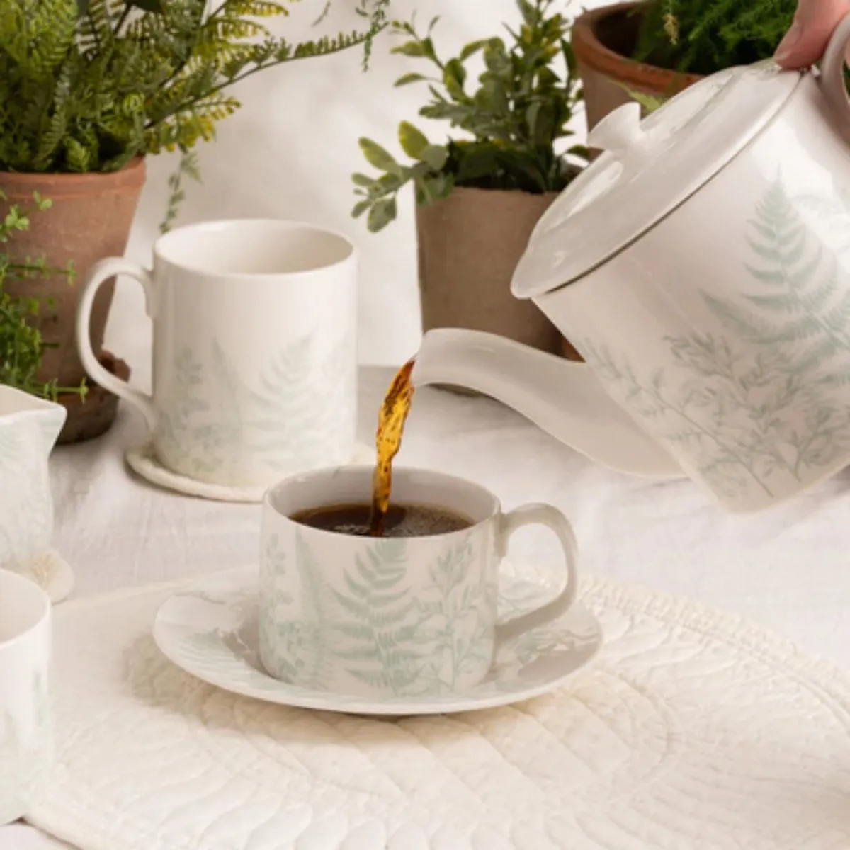 CB Signature Чашка чайная 225мл + блюдце Botanical MBBTCUPSAU