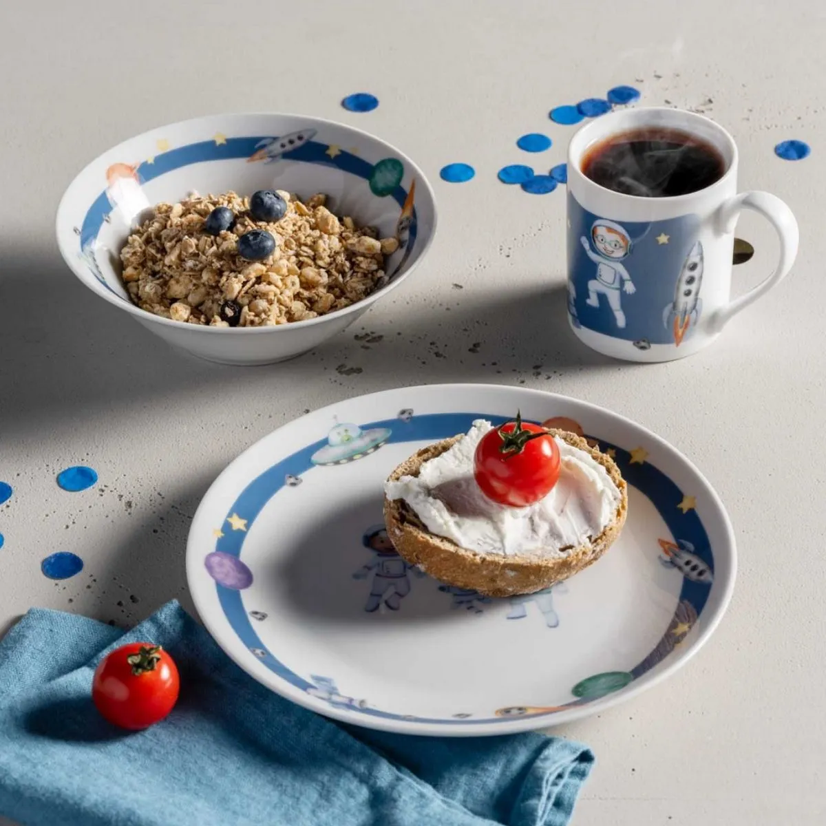 LD Bambini Avventura Набор посуды 3пр space 022799