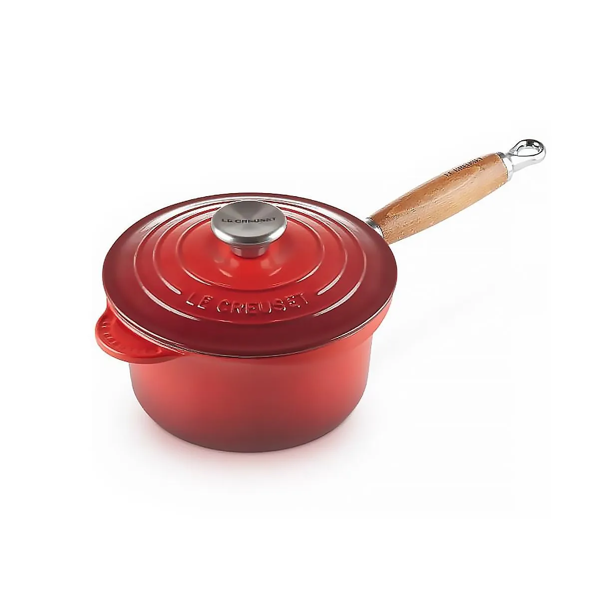 LeCreuset Ковш с крышкой 18см 1,8л вишневый