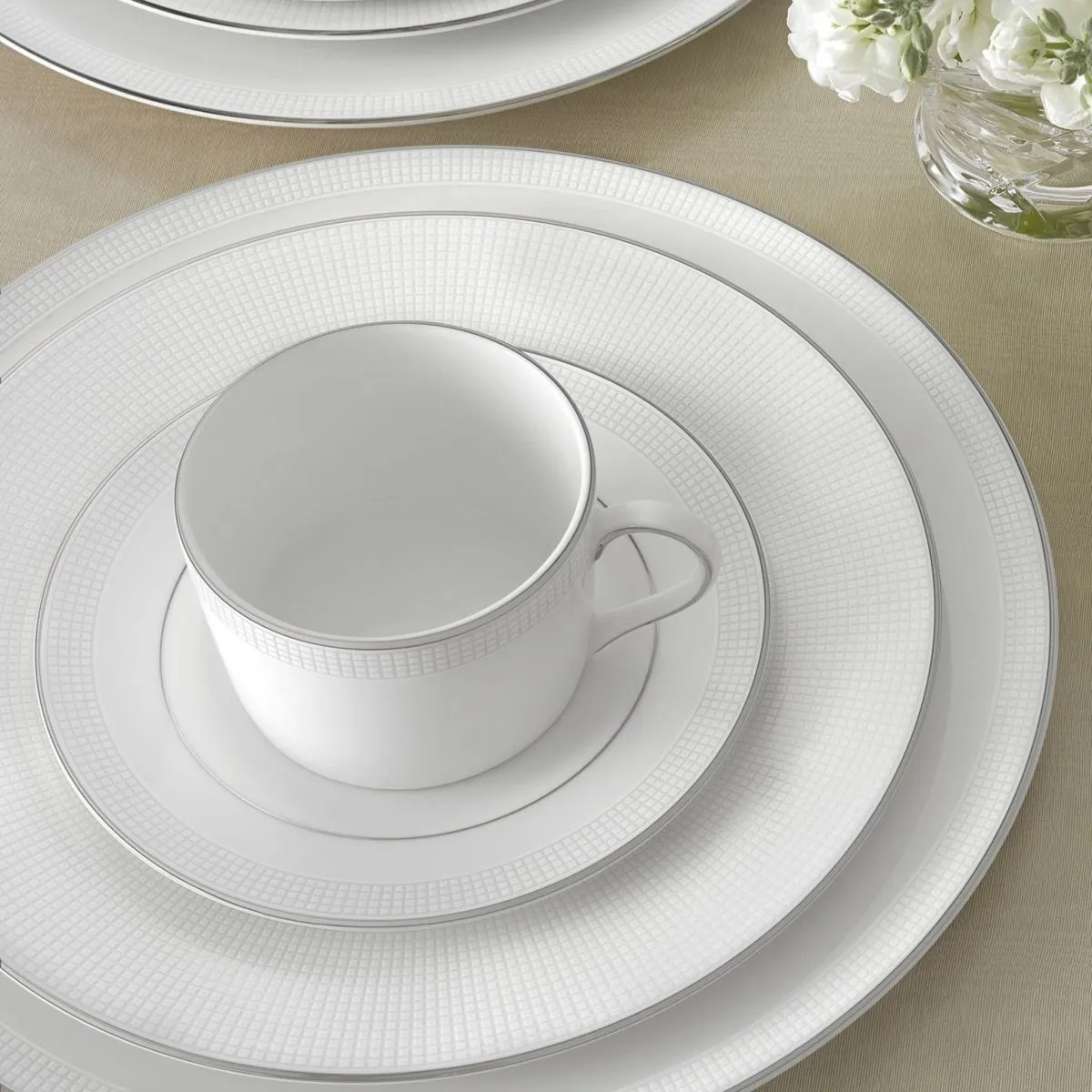 WW VERA WANG BLANC SUR BLANC Тарелка 27см