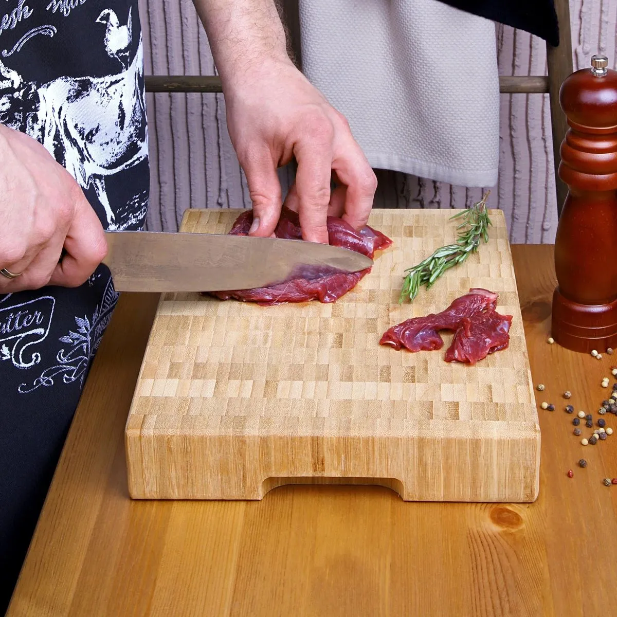 Walmer Доска Chef разделочная торцевая 