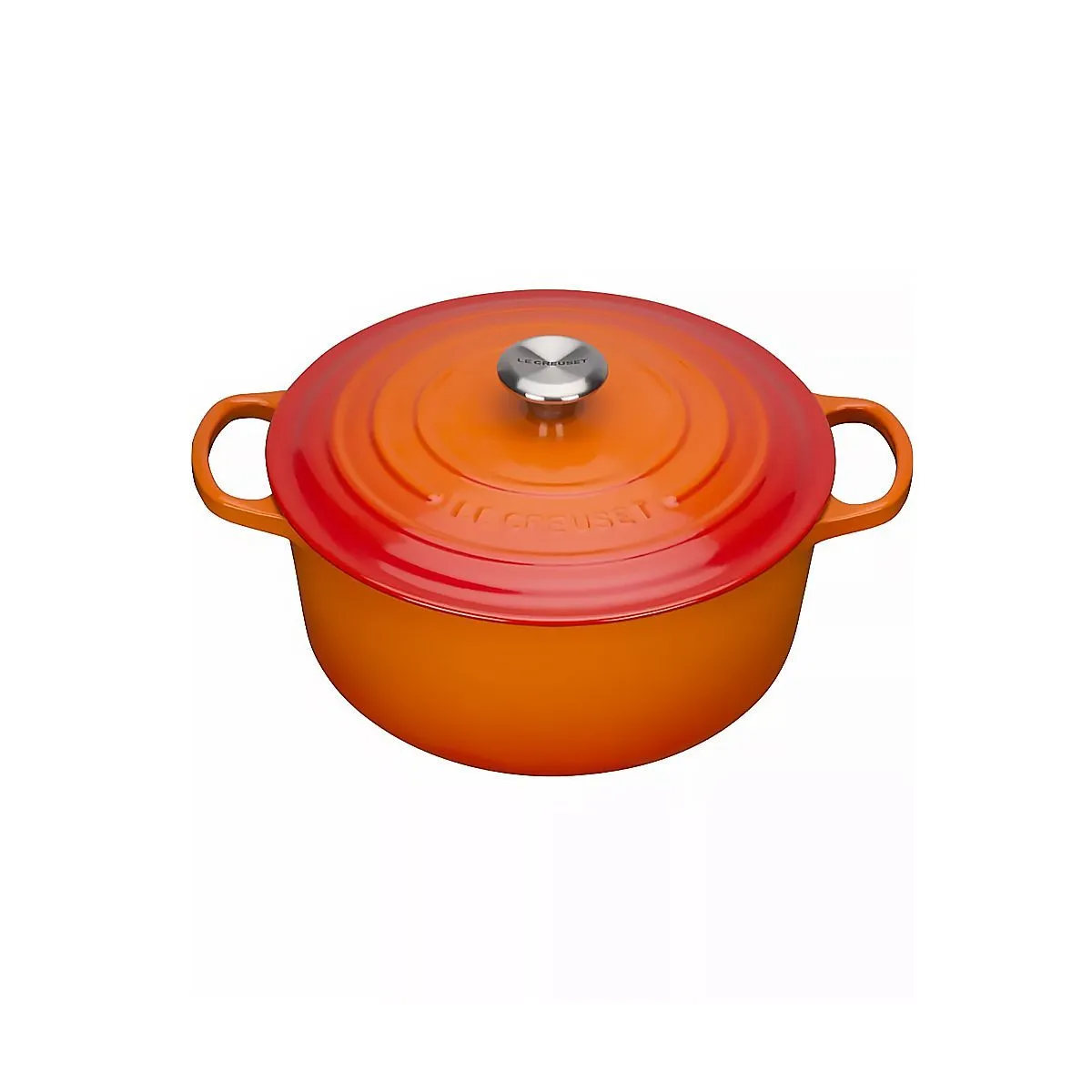 LeCreuset Кастрюля круглая 22см 3,3л оранжевая