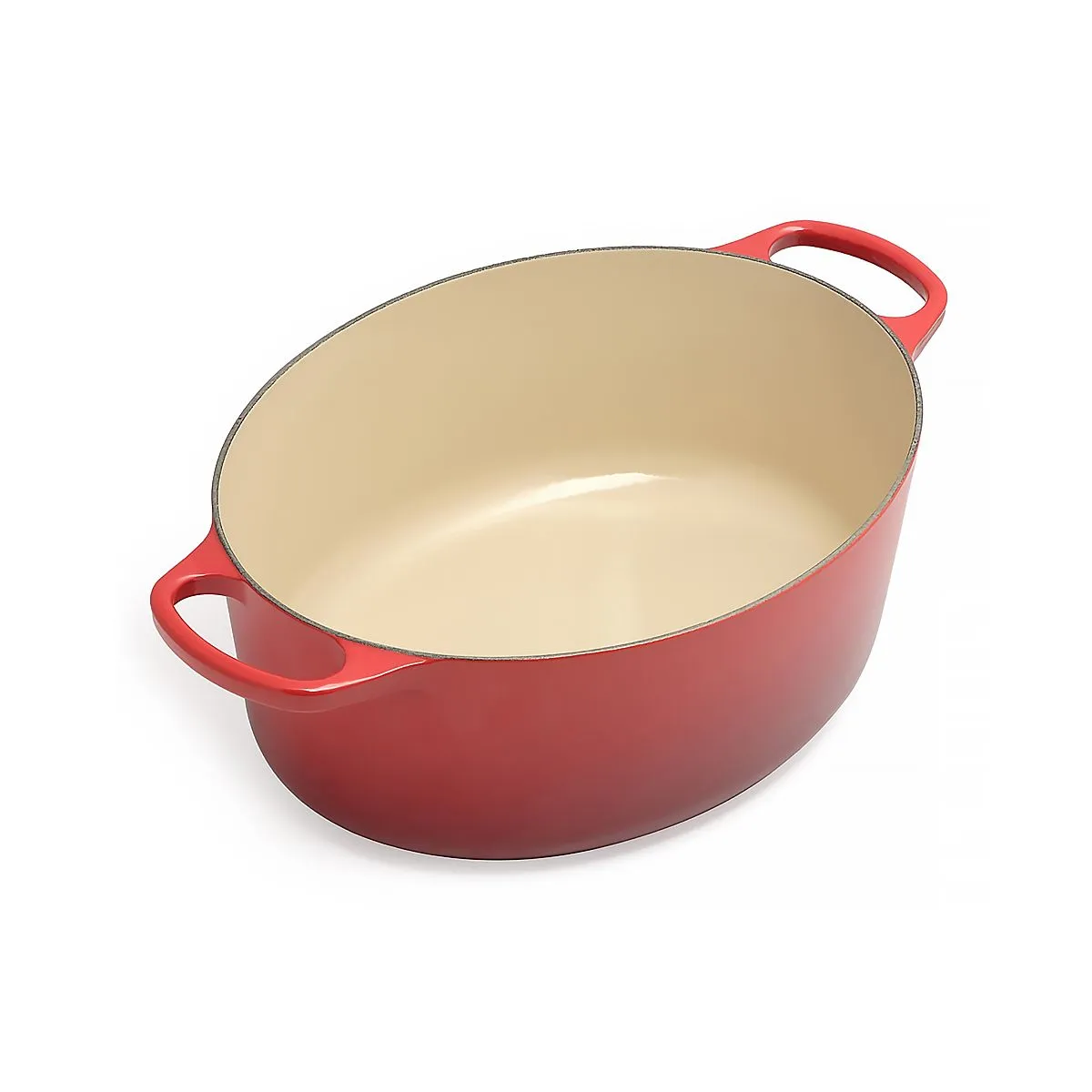 LeCreuset Кастрюля овальная 35см 8,9л вишневая
