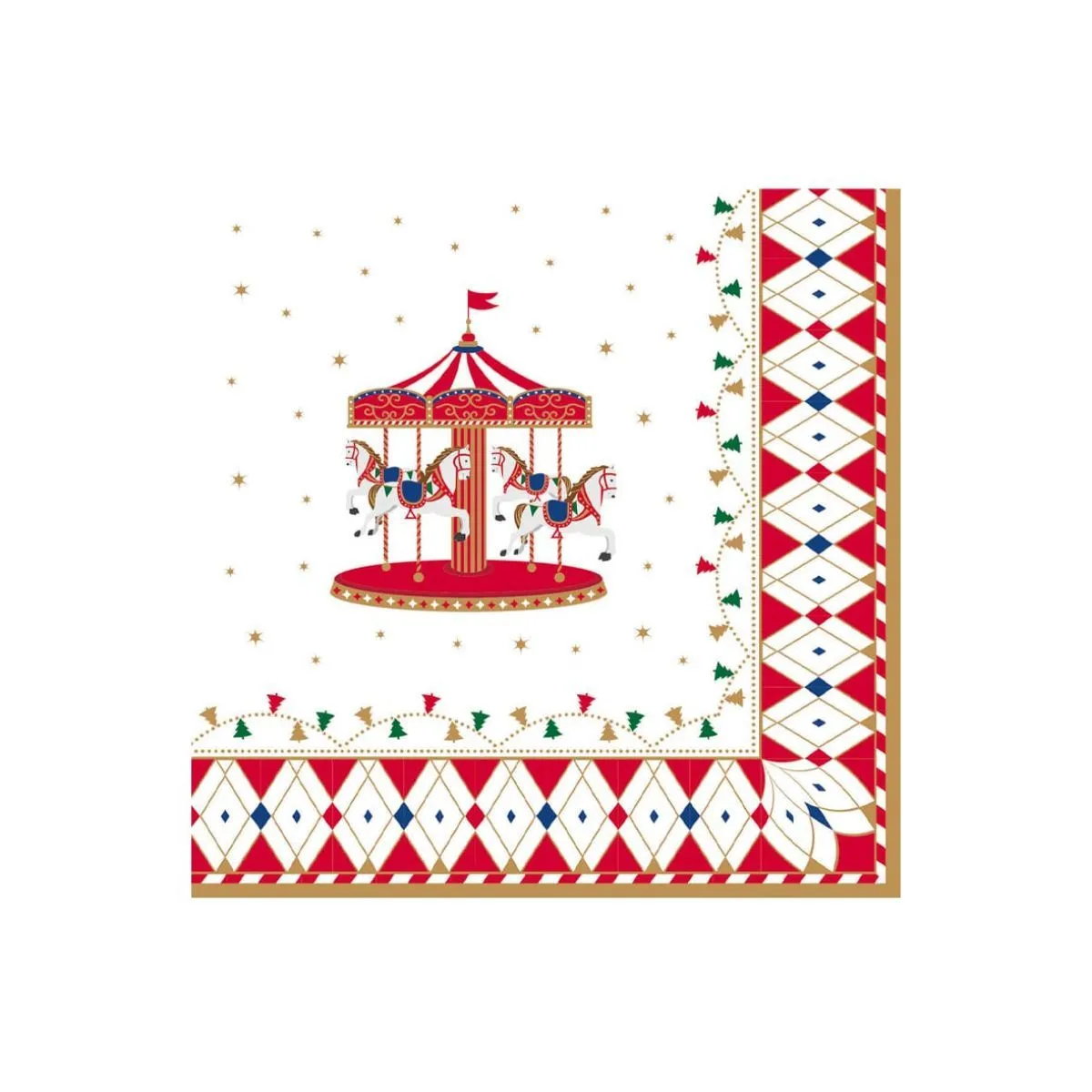 EL Christmas Wond Салфетки 33сх33см 20шт