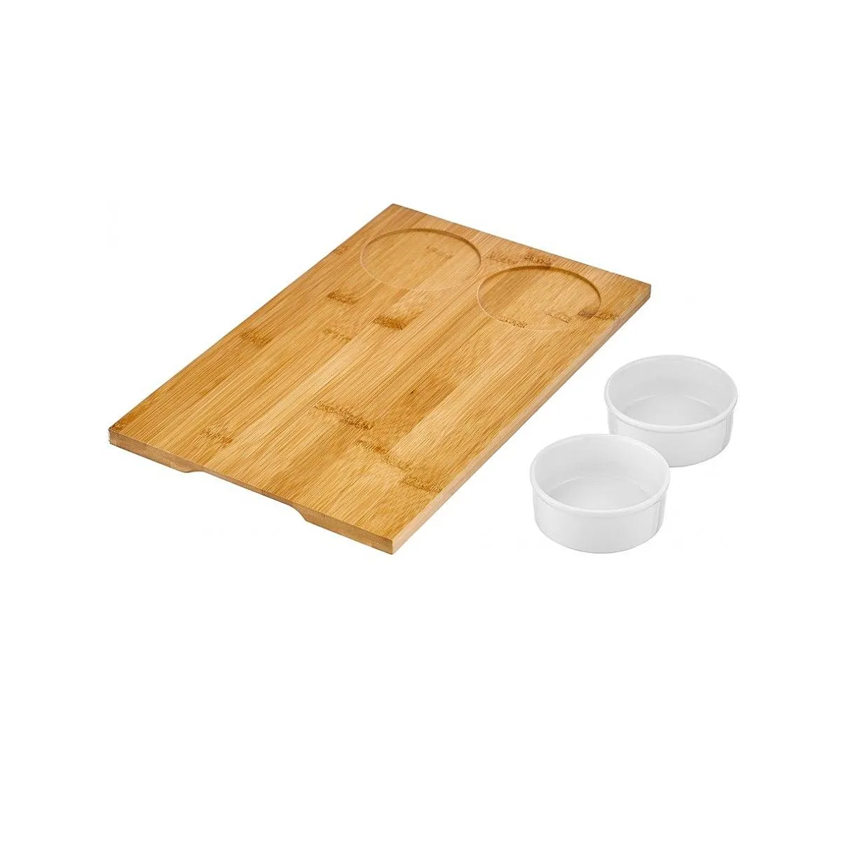 Walmer Доска Bamboo сервировочная с 2-мя мисками