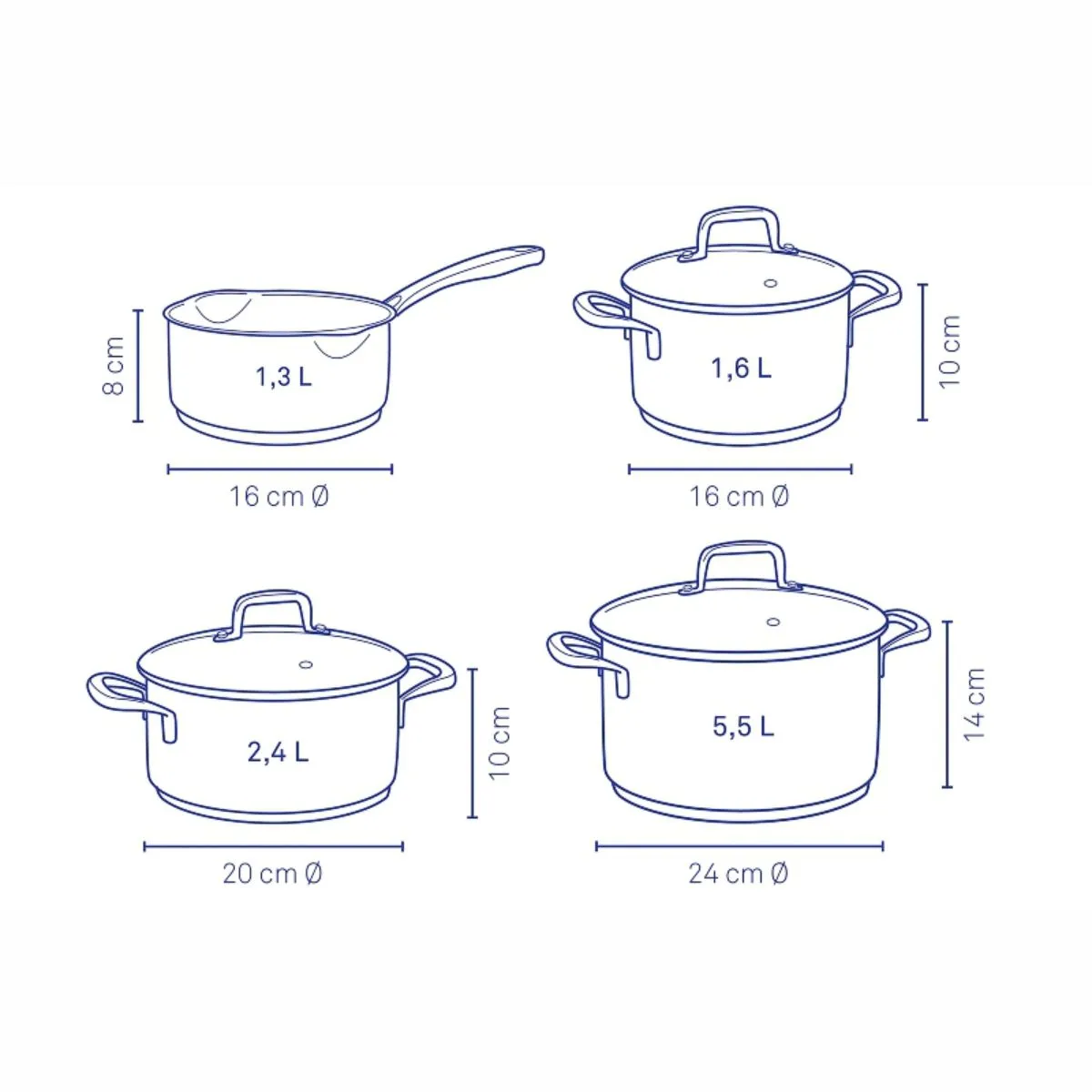 Kela Набор 4 предмета Flavoria