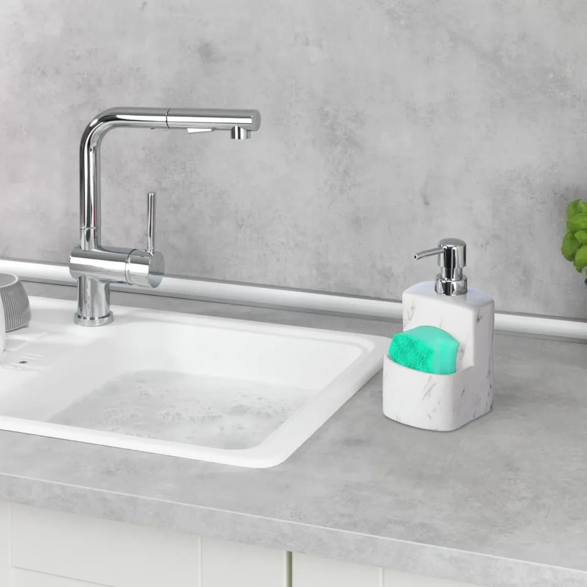 Wenko Диспенсер для моющего средства Festival Marble 54665100