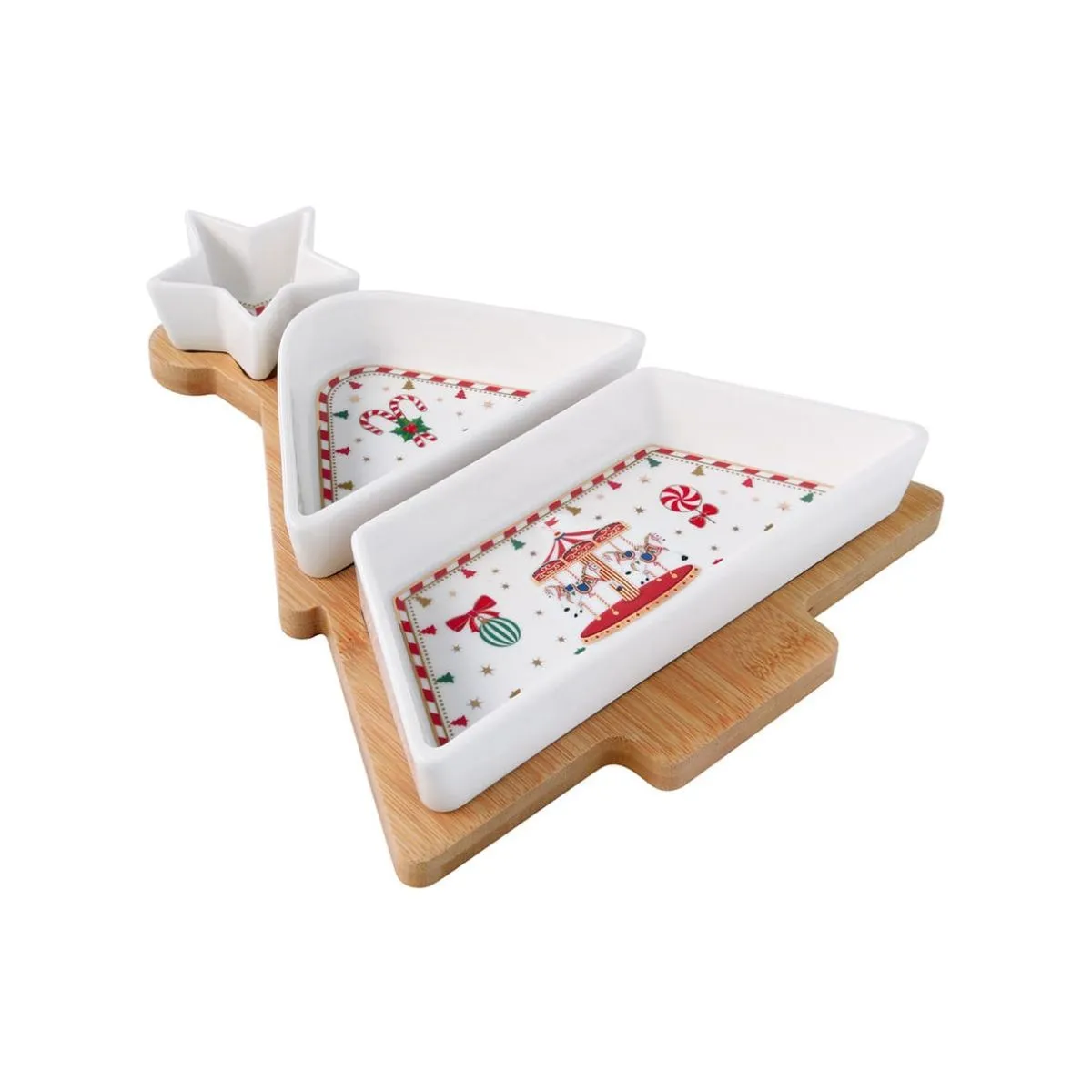 EL Christmas Wond  Менажница-елка 21х25см