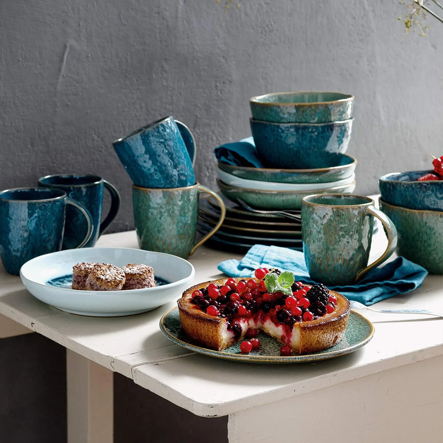 LD Matera Тарелка 23см blue 018544