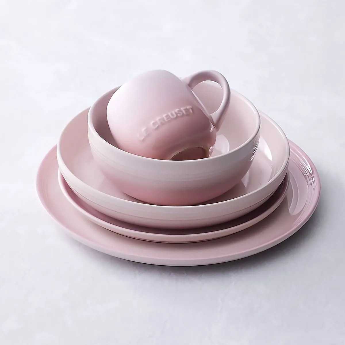 LeCreuset Тарелка 27см Coupe керамика SHELL PINK