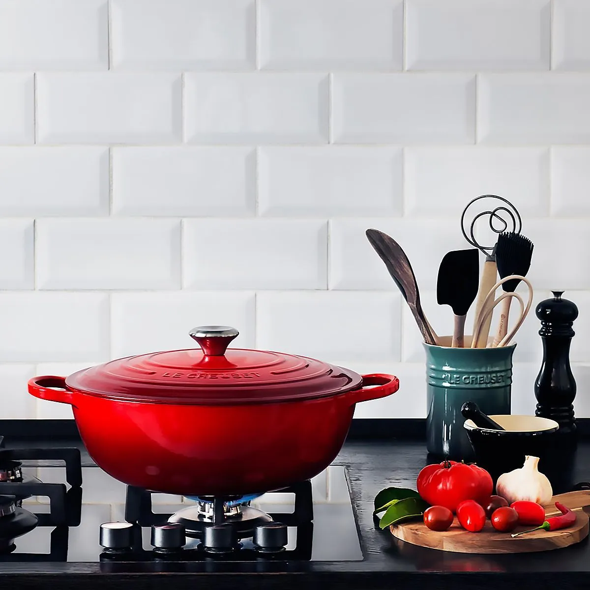 LeCreuset Казан 26см 4,1 л вишневый